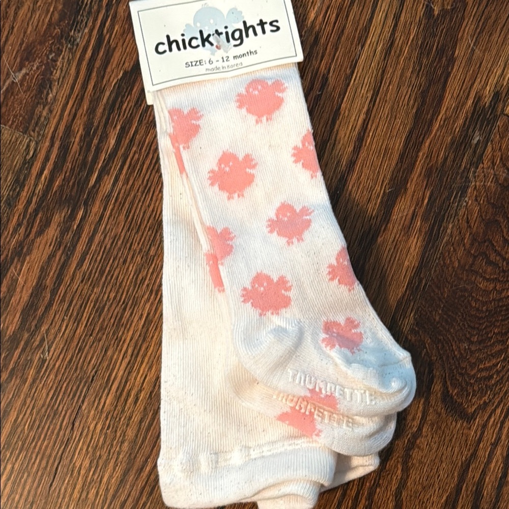 Trumpette Chick Tights  NEW 6-12 Months NWT
